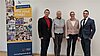 Matthias Poeppel, Monika Sauer, Dr. rer. cur. Natalie Waldforst und Thorsten Becker Agelidis bei der Vertragsunterzeichung.