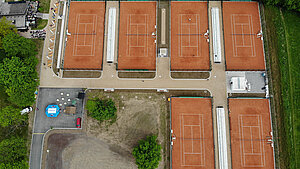 Der Tennisplatz zur Neueröffnung